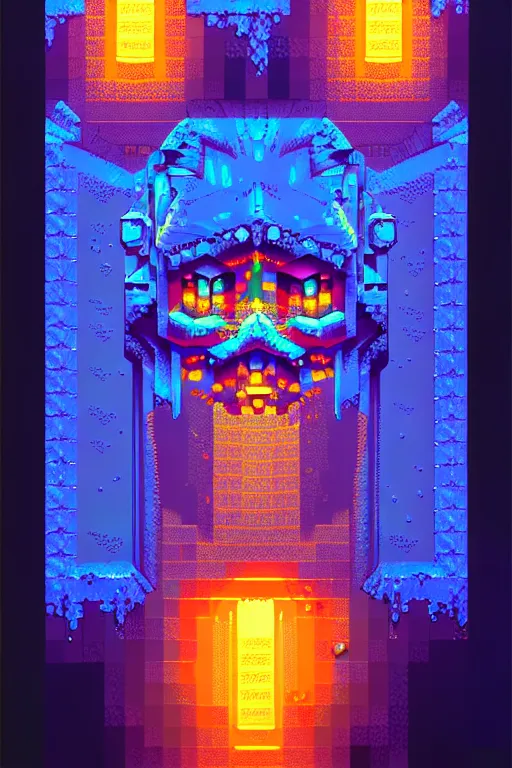 Image similar to subsurface scattering, crystal of fate, beautiful detailed pixelart by albertov, intricate details, beautiful, dithered gradients, volumetric lighting, cgsociety, artstation, smooth, sharp focus, 2 d illustration, amazing art by dan mumford, old school computer game graphics, crpg, d & d, pixel art