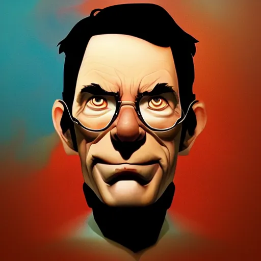 Image similar to face icon stylized minimalist steven king, loftis, cory behance hd by jesper ejsing, by rhads, makoto shinkai and lois van baarle, ilya kuvshinov, rossdraws global illumination