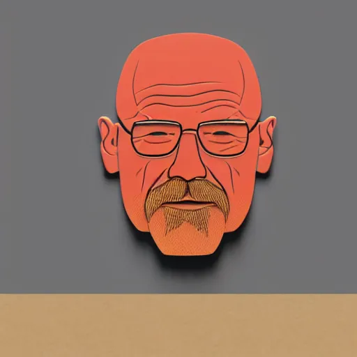 Image similar to pizza in the shape of walter white, promotional material, 4 k, professional photography