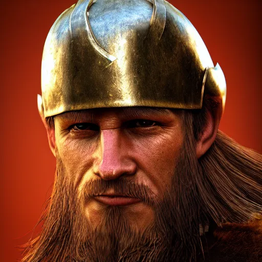 Image similar to Viking warrior. realistic, photo studio, HDR, 8k, trending on artstation