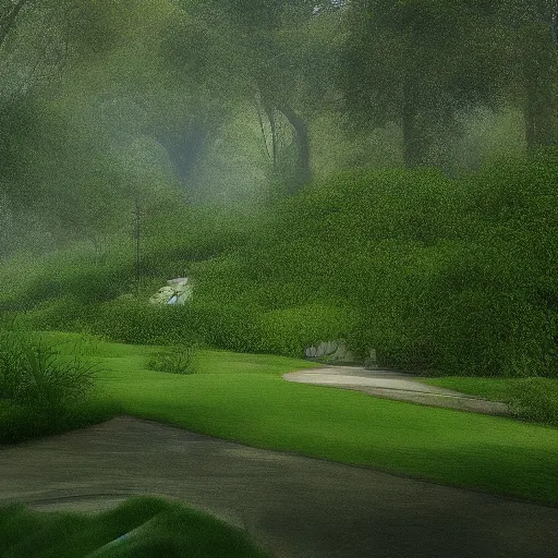 Image similar to ecological park in sao paulo, ponte estaiada in the back of the image, concept art, artstation, behance, octane render, blender, unreal engine