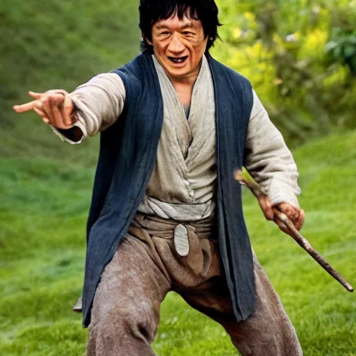 Prompt: Jackie Chan as frodo, 8k