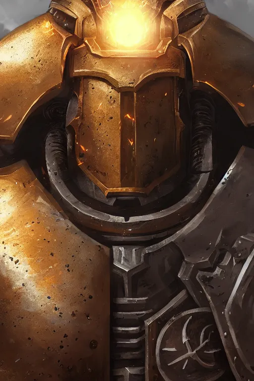 Image similar to armor portrait heros warhammer 4 0 k horus heresy fanart - the primarchs emperor by johannes helgeson animated with vfx concept artist & illustrator global illumination ray tracing hdr fanart arstation zbrush central hardmesh 8 k octane renderer comics stylized