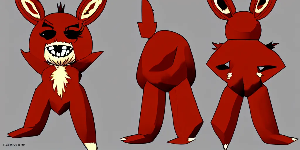 Image similar to Foxy from five nights at freddy's, concept art