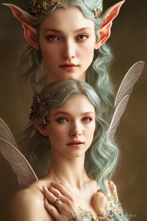 Image similar to a masterpiece ultrarealistic ultradetailed portrait of a very beautiful elf fairy, baroque renaissance. medium shot, intricate, elegant, by stanley artgerm lau, wlop, rossdraws, james jean, andrei riabovitchev, marc simonetti, light by julie bell, porcelain skin. global illumination. vfx