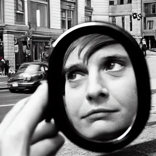 Image similar to selfie with iphone by vivian maier