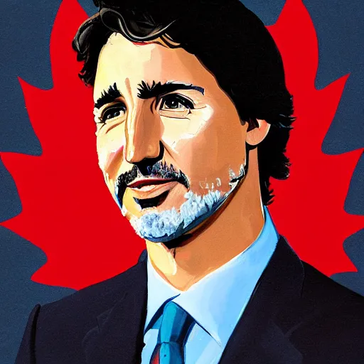 Prompt: portrait of justin trudeau by greg ruthkowski