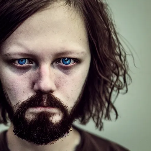 Prompt: Dennis Ritchie, grungy, unkept hair, glowing eyes, modelsociety, radiant skin, huge anime eyes, RTX on, perfect face, directed gaze, intricate, Sony a7R IV, symmetric balance, polarizing filter, Photolab, Lightroom, 4K, Dolby Vision, Photography Award