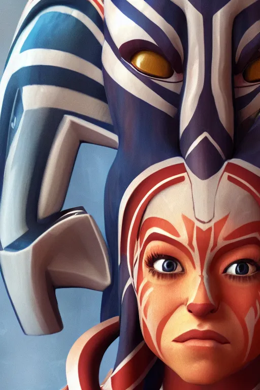 Prompt: portrait photo of ahsoka tano