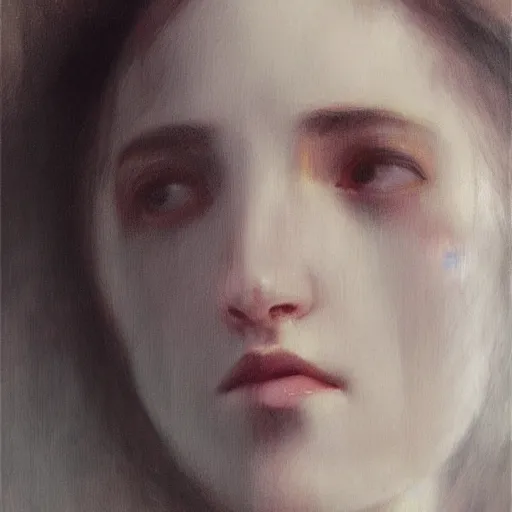 Prompt: detailed portrait of an abstract painting, artstation, bouguereau, cinematic