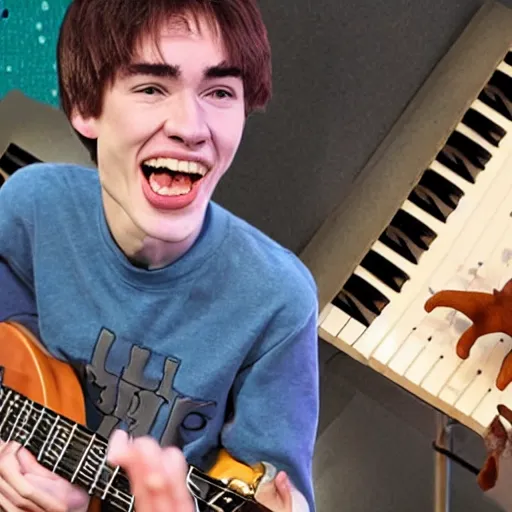 Image similar to jacob collier claymation