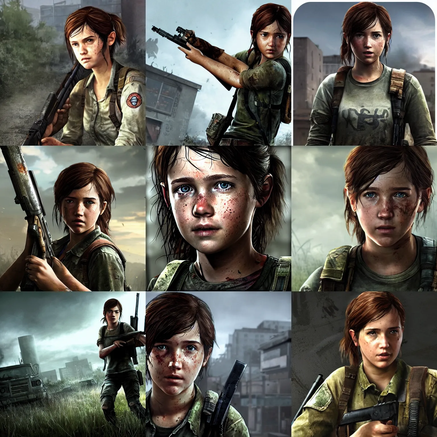 Prompt: Ellie from The Last of Us as a Call of Duty character