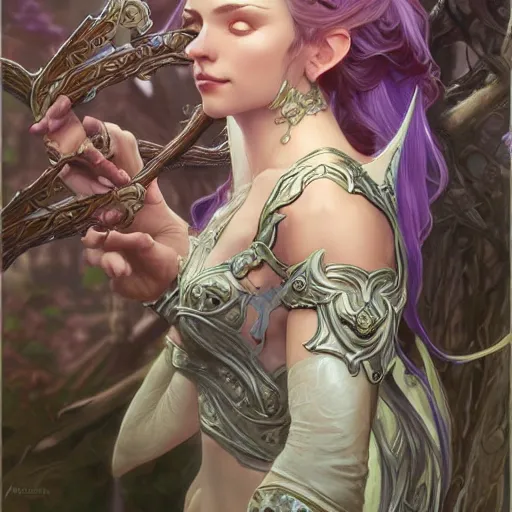 Image similar to world of warcraft elven druid, fantasy, intricate, elegant, highly detailed, digital painting, artstation, concept art, wallpaper, smooth, sharp focus, illustration, art by artgerm and greg rutkowski and alphonse mucha