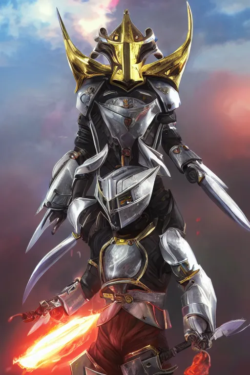 Image similar to helmet armor guardian destiny in witch queen illumination ray tracing hdr fanart arstation by sung choi robot ninja mask and eric pfeiffer and gabriel garza and casper konefal