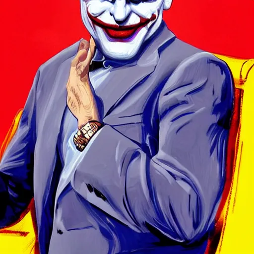 Image similar to joe biden as the joker