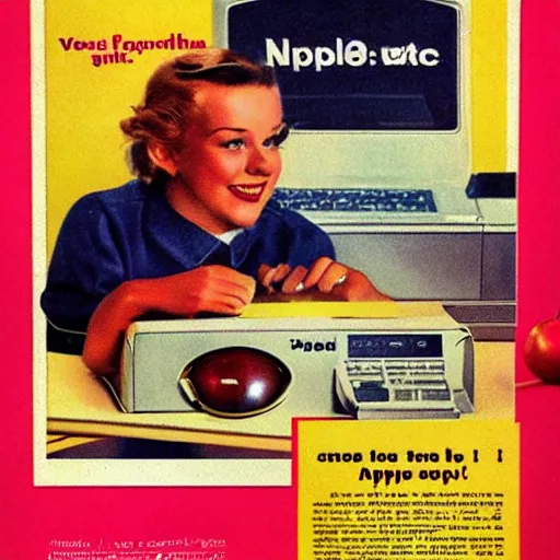 Image similar to vintage ads from apple