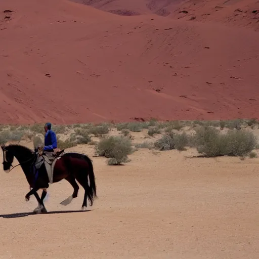 Prompt: Riding through the desert on a horse with no name