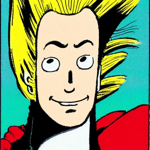 Image similar to portrait of saitama by dr seuss