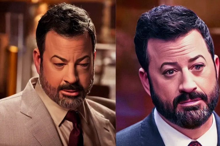 Image similar to jimmy kimmel as an racist caricature of a mexican man in the new movie directed by joss whedon, movie still frame, artificial tanning skin, promotional image, critically condemned, top 6 worst movie ever imdb list, symmetrical shot, idiosyncratic, relentlessly detailed, limited colour palette