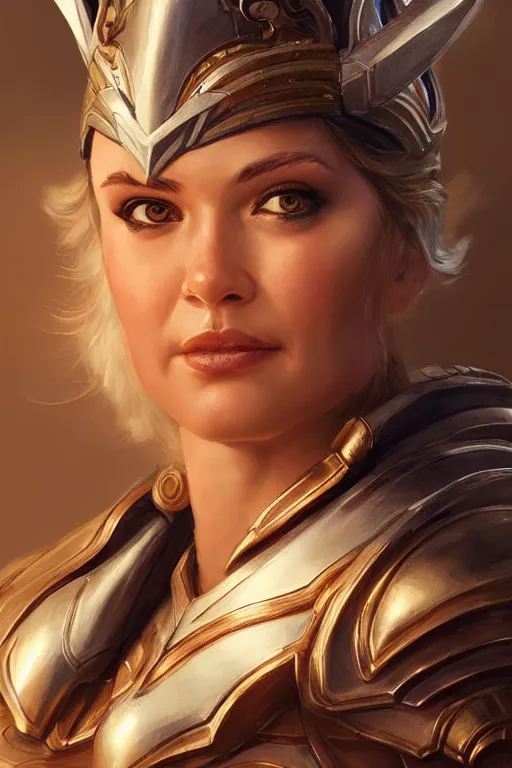 Image similar to amazon valkyrie athena, d & d, fantasy, portrait, highly detailed, headshot, digital painting, trending on artstation, concept art, sharp focus, illustration, art by artgerm and greg rutkowski and magali villeneuve