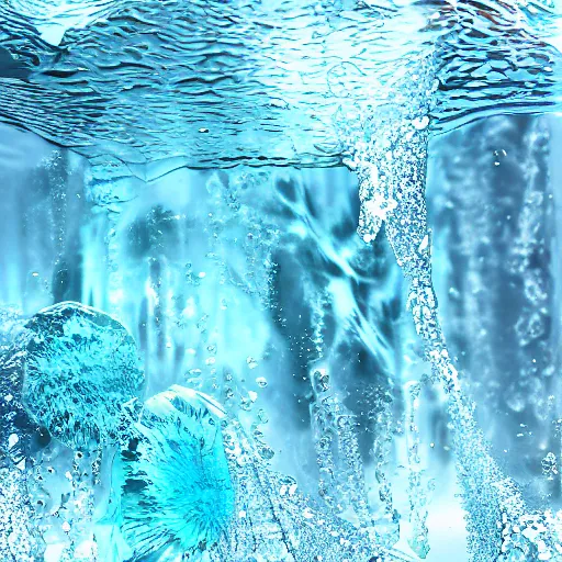 Image similar to icy submerged transparendigitalart leaked aquatic noticing