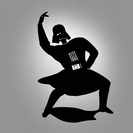 Image similar to darth vader dancing ballet