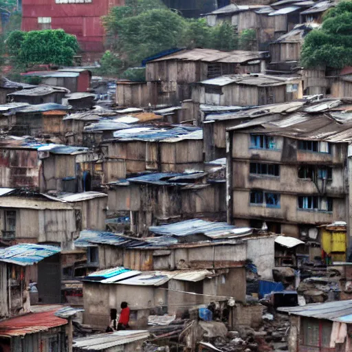 Prompt: slums