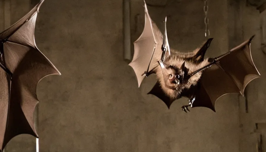 Image similar to big budget horror movie a genetically engineered bat
