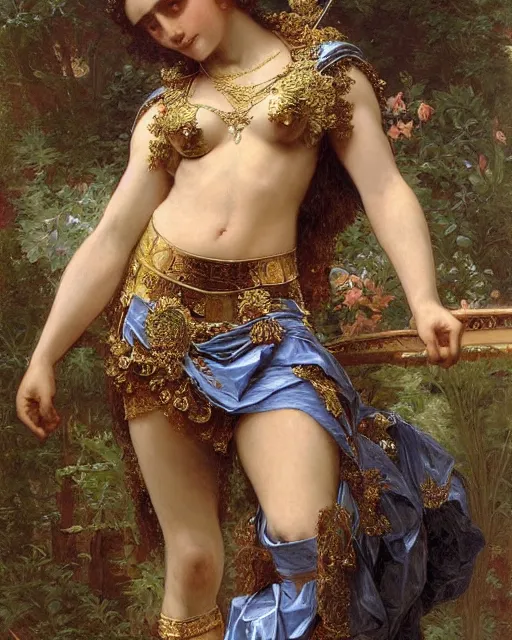 Image similar to Daniel DeVito , dressed in ornate, detailed, intricate iridescent opal armor, detailed oil painting by William Adolphe Bouguereau and Donato Giancola