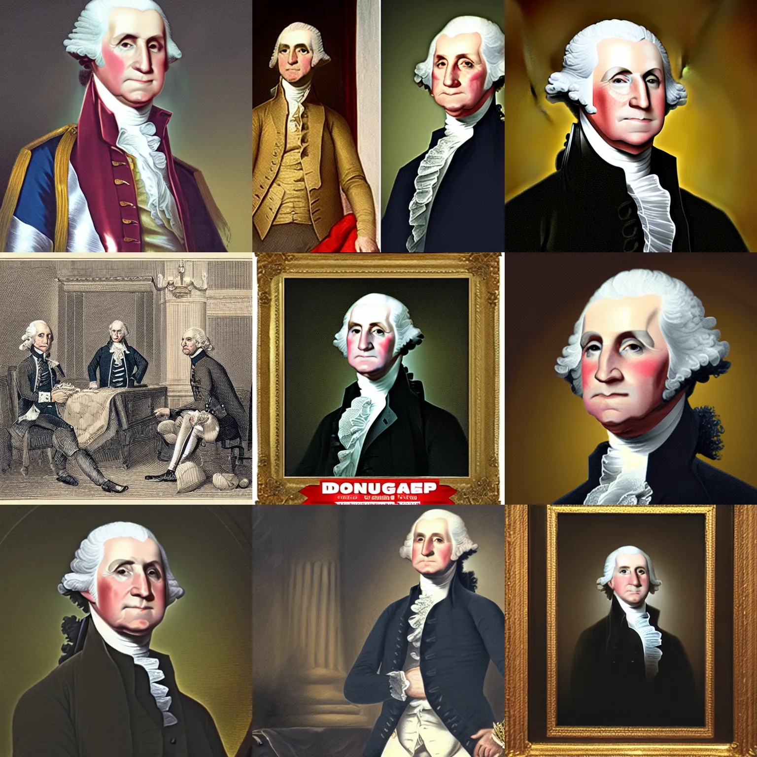 Prompt: george washington as donald trump