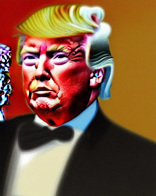 Image similar to donald trump, by monet, ultra detailed