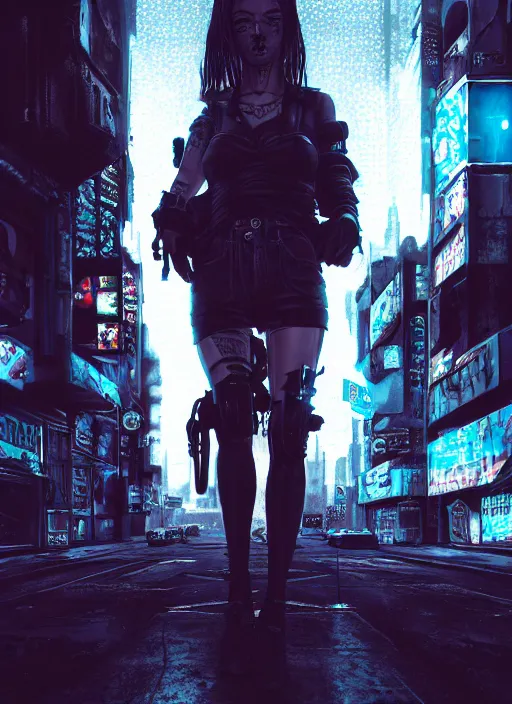 Prompt: portrait, 3 5 mm lomography, bouncer, gang clothing, fashion, id magazine, hyperrealism, detailed textures, photorealistic, 3 d cyberpunk apocalyptic city, ultra realistic, cinematic, intricate, cinematic light, unreal engine 8 k,, david kostic, artgerm