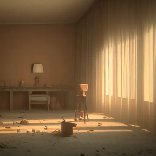 Image similar to colour aesthetic photography of scene from duna ( 2 0 2 1 ) by denis villeneuve and gregory crewdson style with hyperrealistic highly detailed faces. many details by andrei tarkovsky and caravaggio in sci - fi style. volumetric natural light rendered in blender and octane render