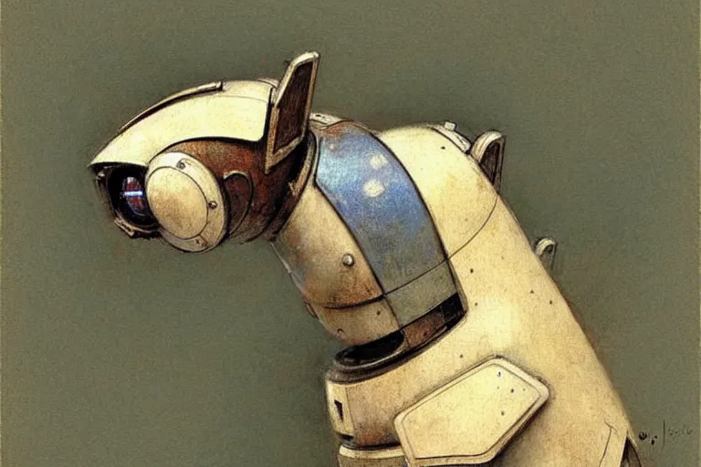 Image similar to ( ( ( ( ( 1 9 5 0 s retro future robot android dog. muted colors. ) ) ) ) ) by jean - baptiste monge!!!!!!!!!!!!!!!!!!!!!!!!!!!!!!