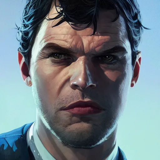 Image similar to highly detailed portrait, batman, in gta v, stephen bliss, unreal engine, fantasy art by greg rutkowski, loish, rhads, ferdinand knab, makoto shinkai and lois van baarle, ilya kuvshinov, rossdraws, tom bagshaw, global illumination, radiant light, detailed and intricate environment