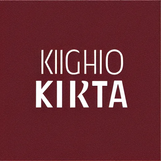 Image similar to “logo design with text KINOMO, modern, dark red”