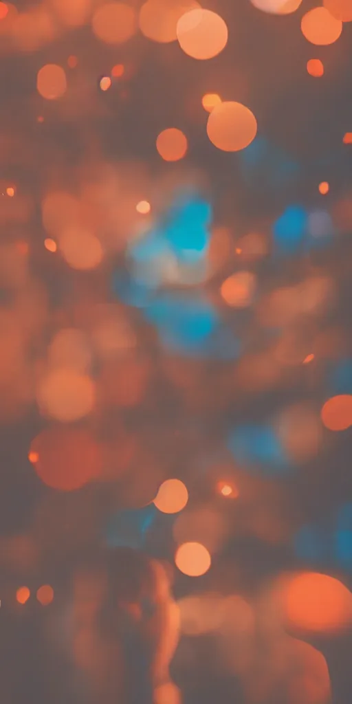 Image similar to a blurry picture of gorgeous human bodies intertwined, long exposure photograph, anamorphic bokeh, orange and cyan lighting, cinematic