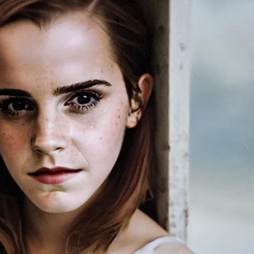 Prompt: a portrait of emma watson in a scenic environment by elsa bleda