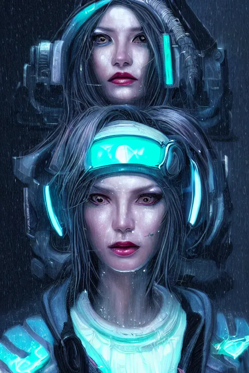 Image similar to portrait futuristic genuine cyberpunk female Witch Doctor, in futuristic stormy heavy snowy thunder tokyo rooftop Enchantment cyberpunk night, ssci-fi, fantasy, intricate, very very beautiful, elegant, neon light, highly detailed, digital painting, artstation, concept art, soft light, hdri, smooth, sharp focus, illustration, art by tian zi and craig mullins and WLOP and alphonse mucha