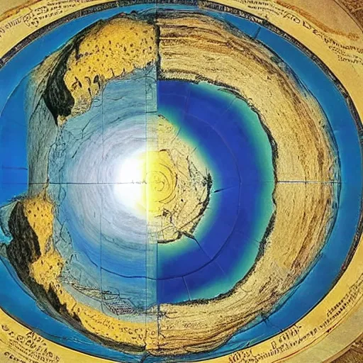 Prompt: in biblical cosmology the firmament is the vast solid dome created by god during his creation of the world to divide the primal sea into upper and lower portions so that the dry land could appear 8 k