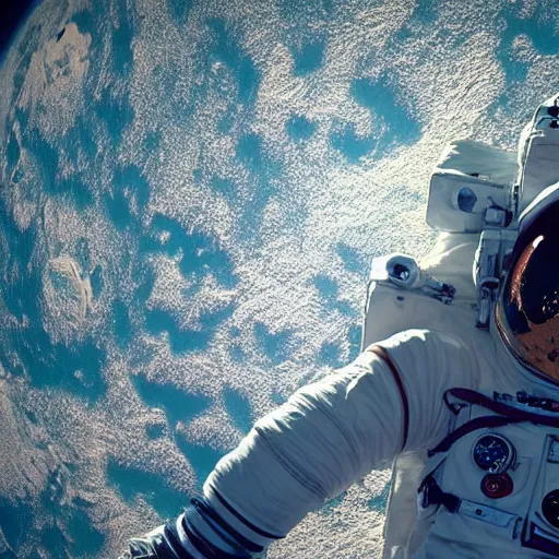 Image similar to an astronaut lounging in the beach, dramatic lighting, cinematic, extremly high detail, photorealistic, cinematic lighting, nasa footage