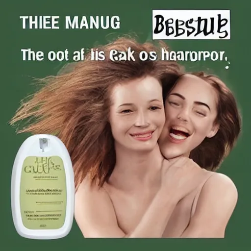 Prompt: the meaning of life on the back of a shampoo bottle