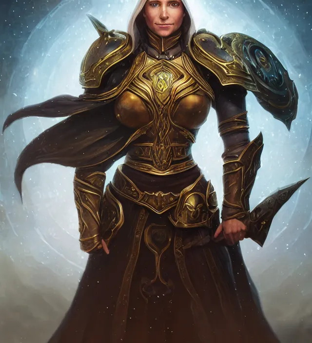 Jaina Proudmore portrait, intricate arcane armor, | Stable Diffusion