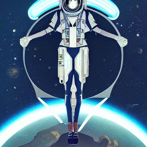 symmetry! futuristic astronaut armed and dangerous, | Stable Diffusion |  OpenArt