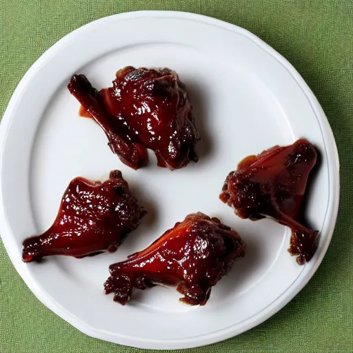 Image similar to jello shaped like chicken wings