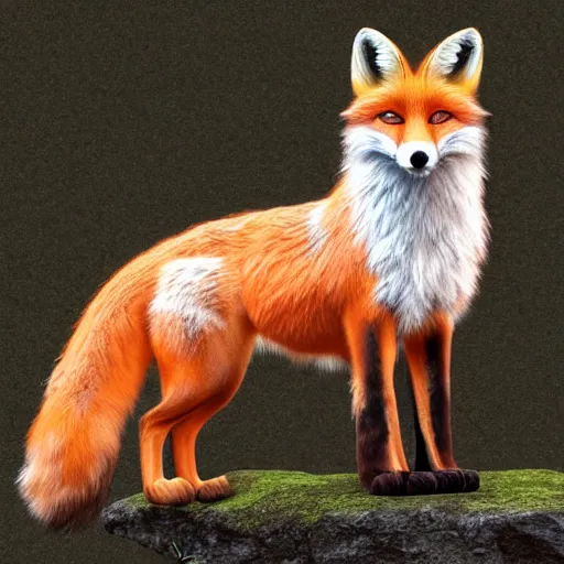 Prompt: photorealistic fox