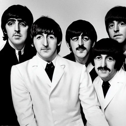 Prompt: The Beatles band but it is all Putin