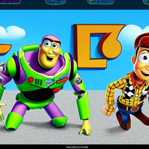 Image similar to if woody and buzz from toy story had a kid pixar animation hd