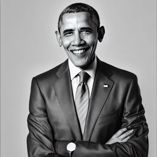 Image similar to A portrait Obama teams up with a teenage Obama, perfect faces, 50 mm, award winning photography