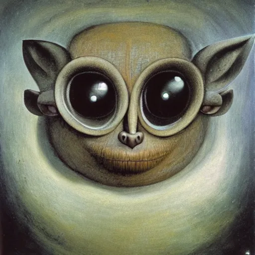 Prompt: tarsier by remedios varo
